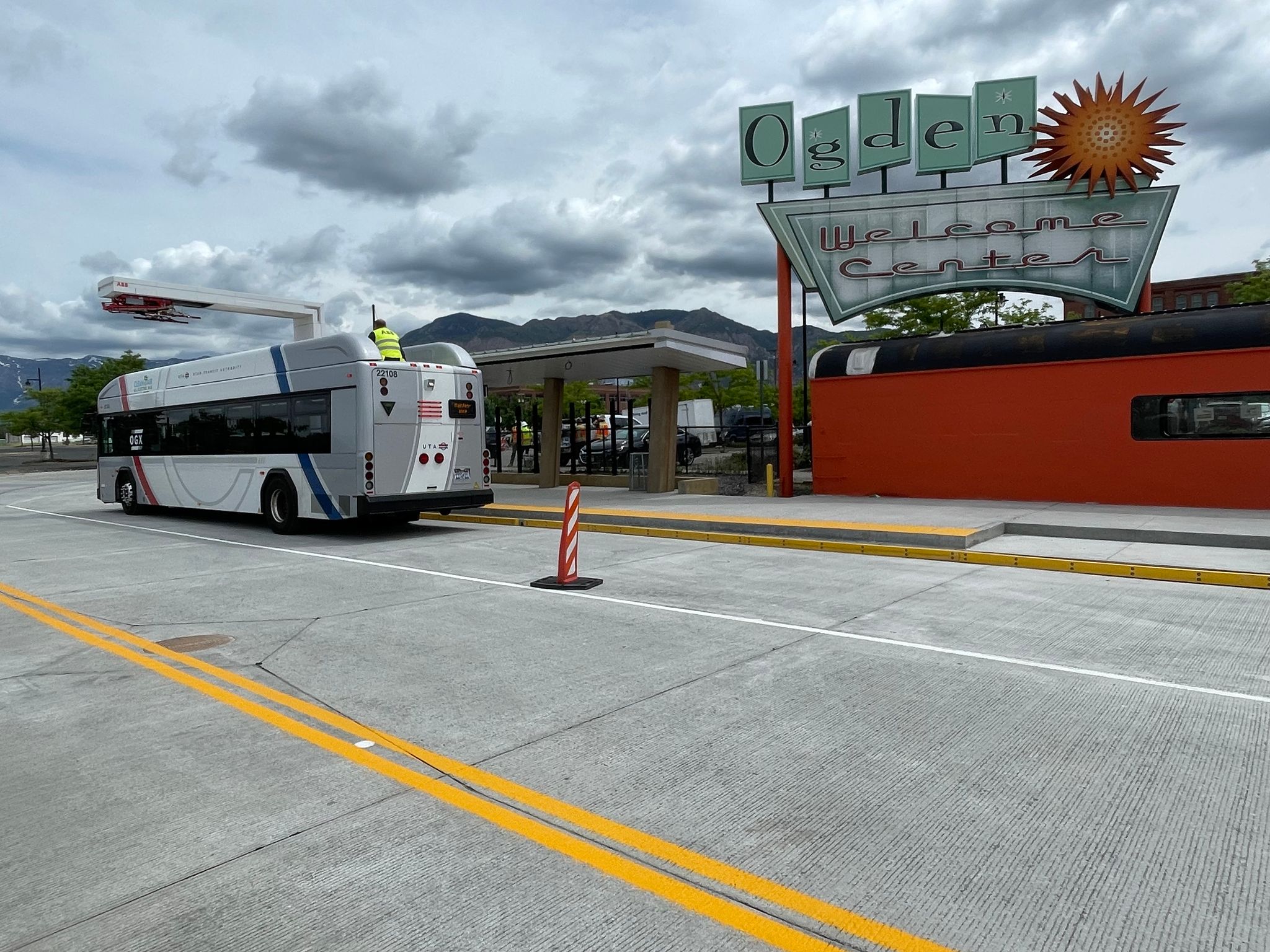 OGX vehicle at Ogden welcome center